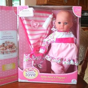 Baby Allie’s Playset / 16” Huggably Soft Baby